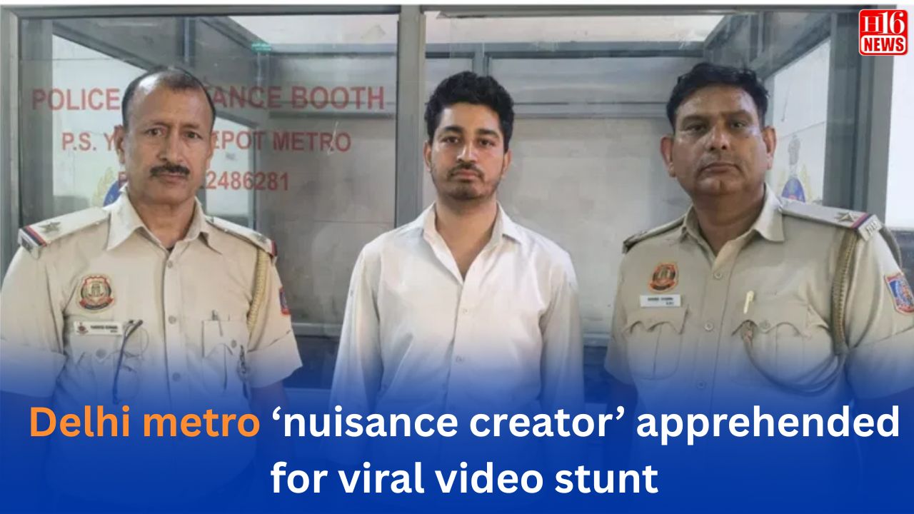 Delhi metro ‘nuisance creator’ apprehended for viral video stunt